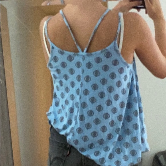 Blue patterned top - Picture 3 of 4